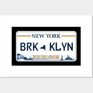 Brooklyn car license plate Posters and Art